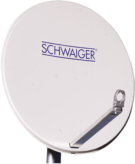 Satellitenschüssel Aluminium Hellgrau/Rot/Anthrazit 75 cm