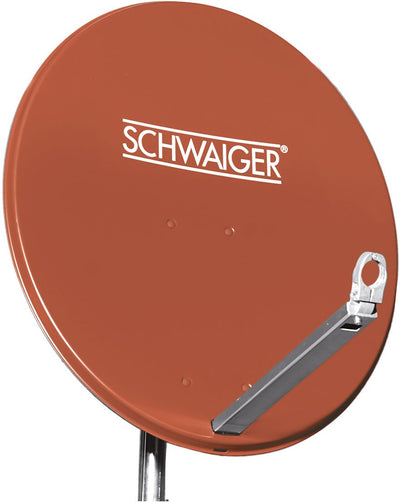 Satellitenschüssel Aluminium Hellgrau/Rot/Anthrazit 75 cm
