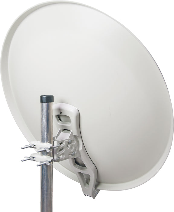 Satellitenanlage Set Hellgrau Aluminium 88 cm