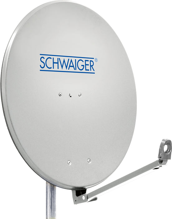 Satellitenanlage Set Hellgrau Aluminium 88 cm