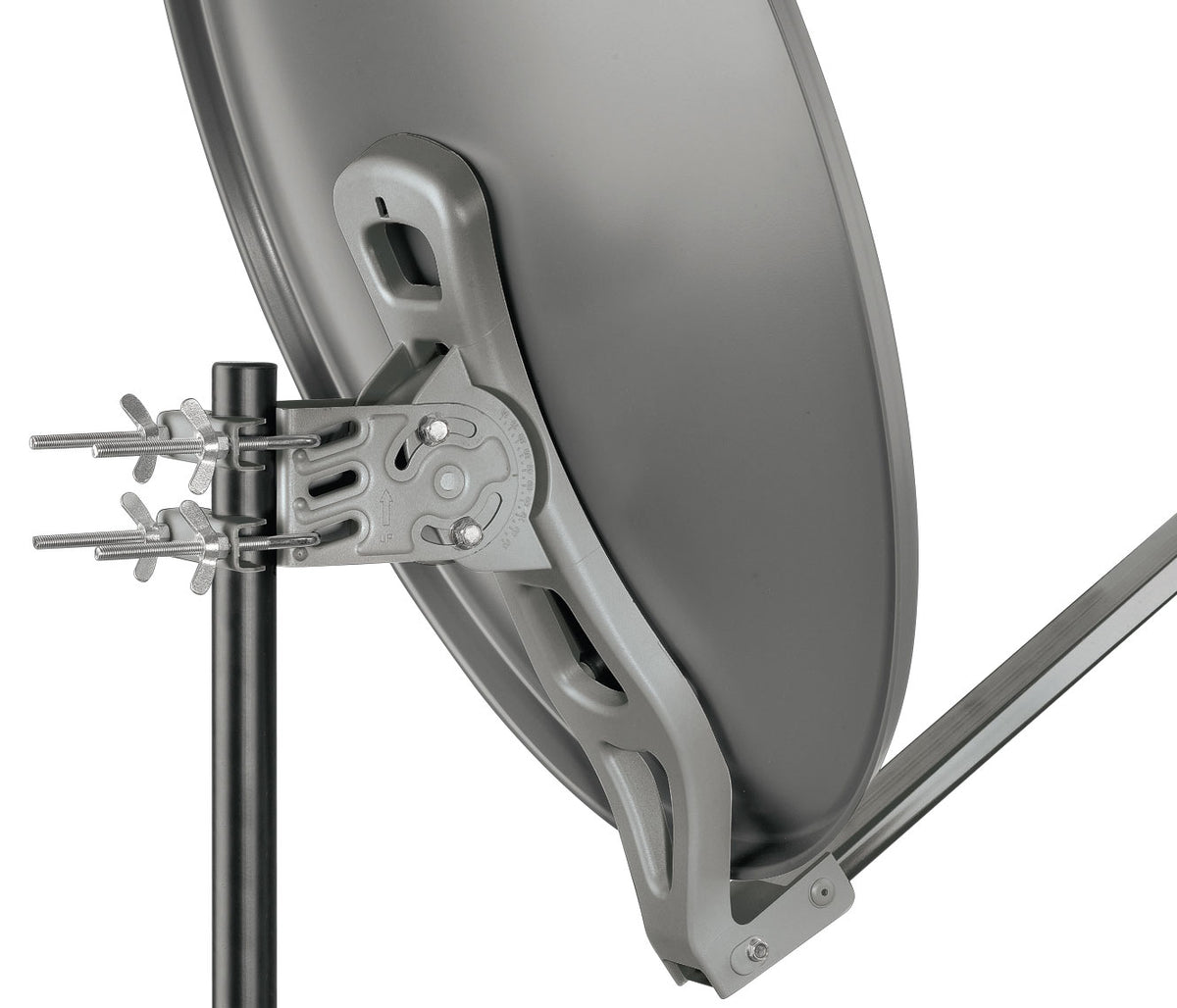 Satellitenanlage Set Anthrazit Aluminium 88 cm