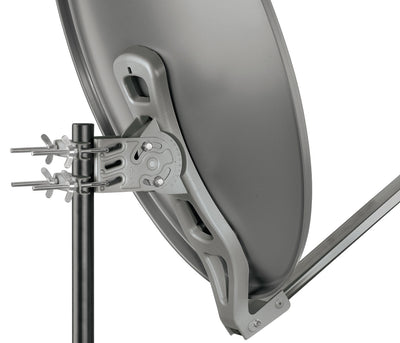 Satellitenanlage Set Anthrazit Aluminium 88 cm