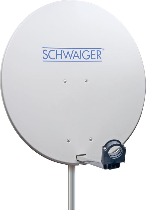 Stahl Satellitenschüssel 80 cm hellgrau