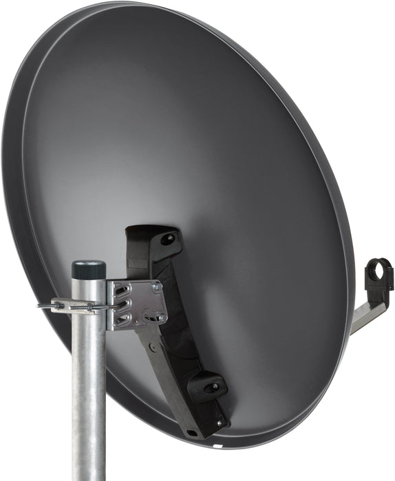 Stahl Satellitenschüssel 80 cm anthrazit