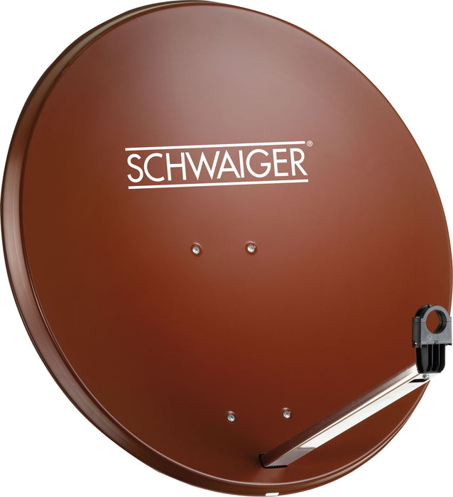 Stahl Satellitenschüssel 80 cm ziegelrot