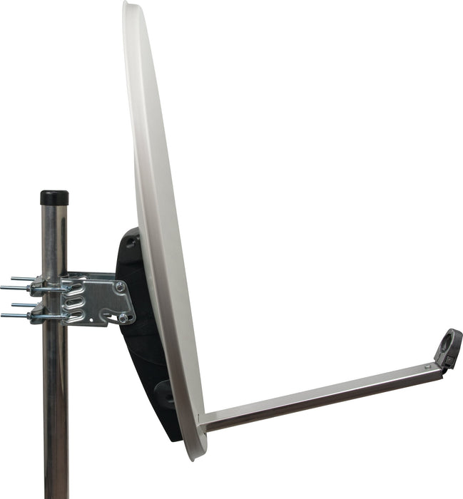 Aluminium Satellitenschüssel 80 cm hellgrau