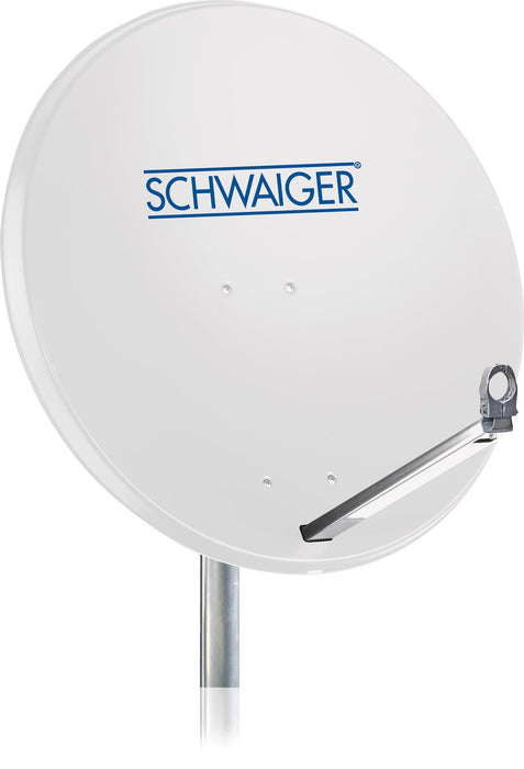 Aluminium Satellitenschüssel 80 cm hellgrau
