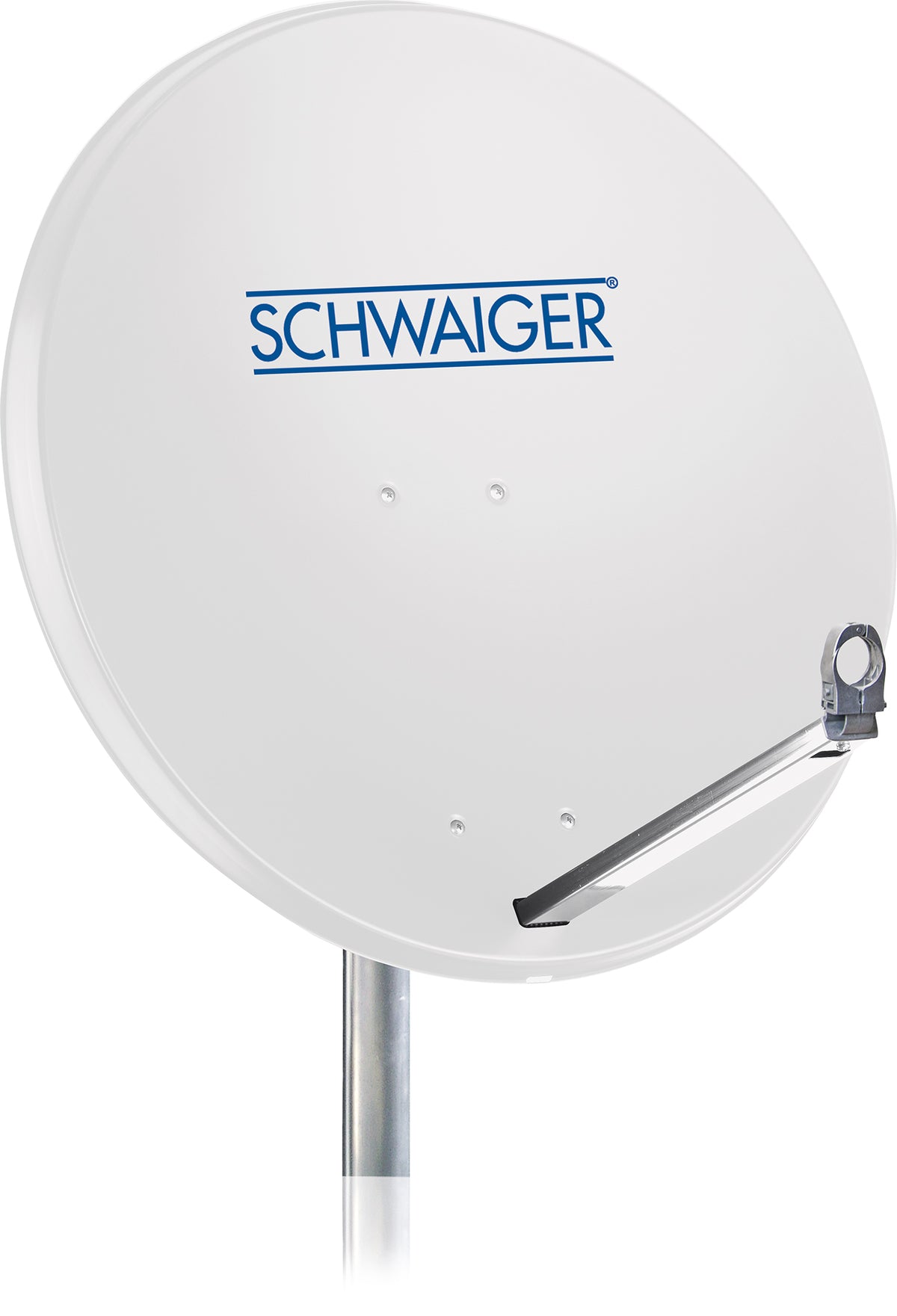 Satellitenanlage Set Hellgrau Aluminium 75 cm