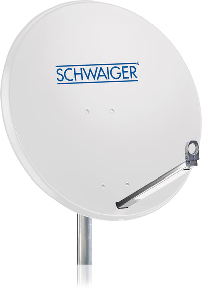 Satellitenanlage Set Hellgrau Aluminium 75 cm