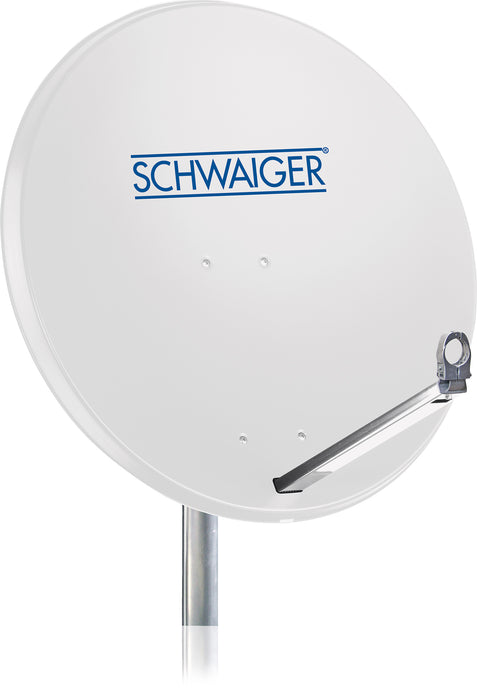 Satellitenanlage Set Hellgrau Aluminium 75 cm