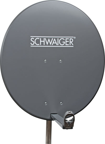 Satellitenanlage Set Anthrazit Aluminium 80 cm
