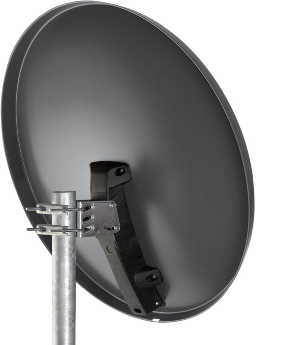 Satellitenanlage Set Anthrazit Aluminium 80 cm