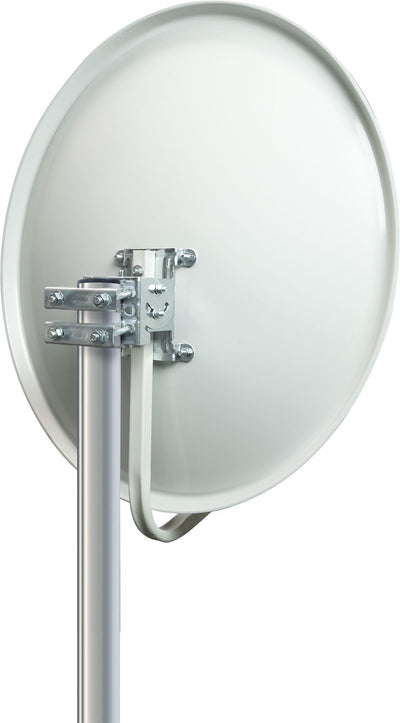 Stahl Satellitenschüssel 60 cm hellgrau