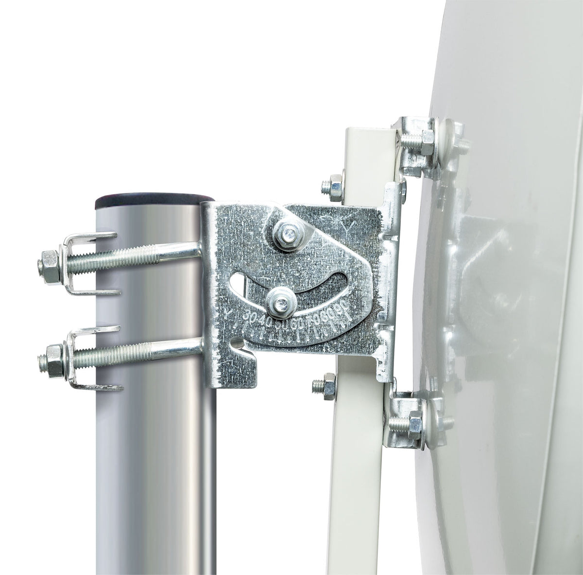 Stahl Satellitenschüssel 60 cm hellgrau