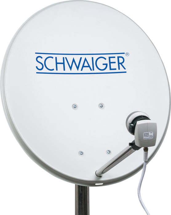 Stahl Satellitenschüssel 60 cm Hellgrau