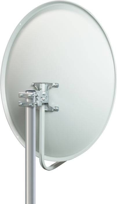 Stahl Satellitenschüssel 70 cm Hellgrau