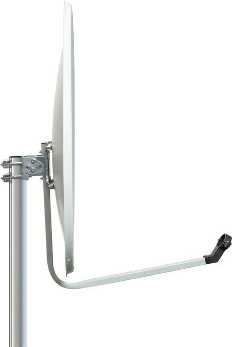 Stahl Satellitenschüssel 70 cm Hellgrau