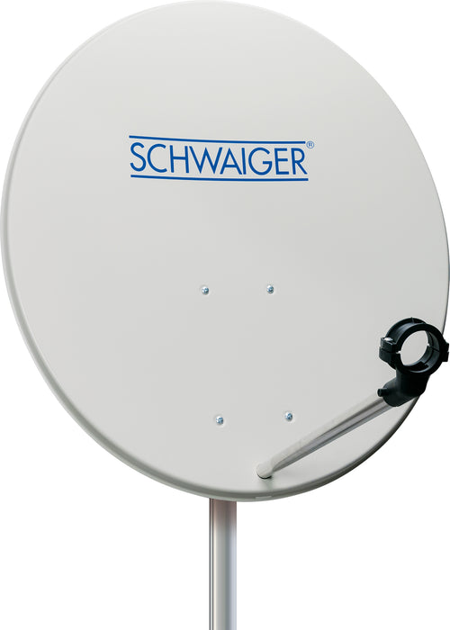 Stahl Satellitenschüssel 70 cm Hellgrau