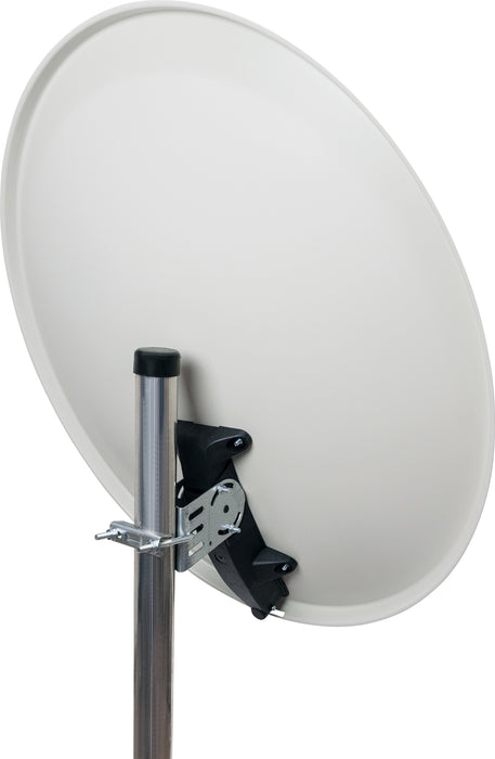 Stahl Satellitenschüssel 70 cm Hellgrau