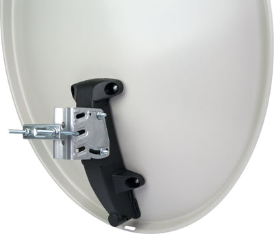 Stahl Satellitenschüssel 70 cm Hellgrau