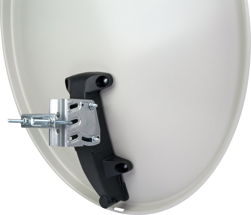 Stahl Satellitenschüssel 70 cm Hellgrau