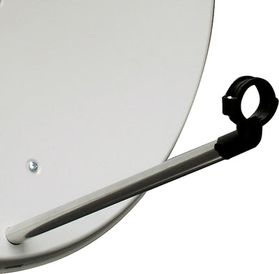 Stahl Satellitenschüssel 70 cm Hellgrau