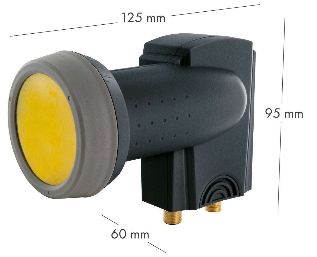 Twin LNB digital SUN PROTECT anthrazit