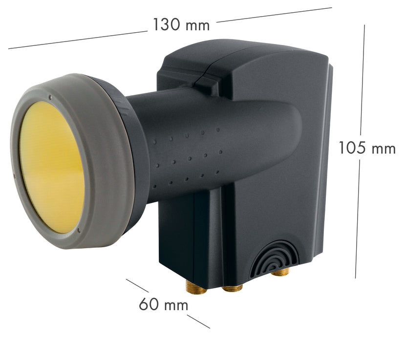 Satellitenanlage Set Anthrazit Aluminium 88 cm