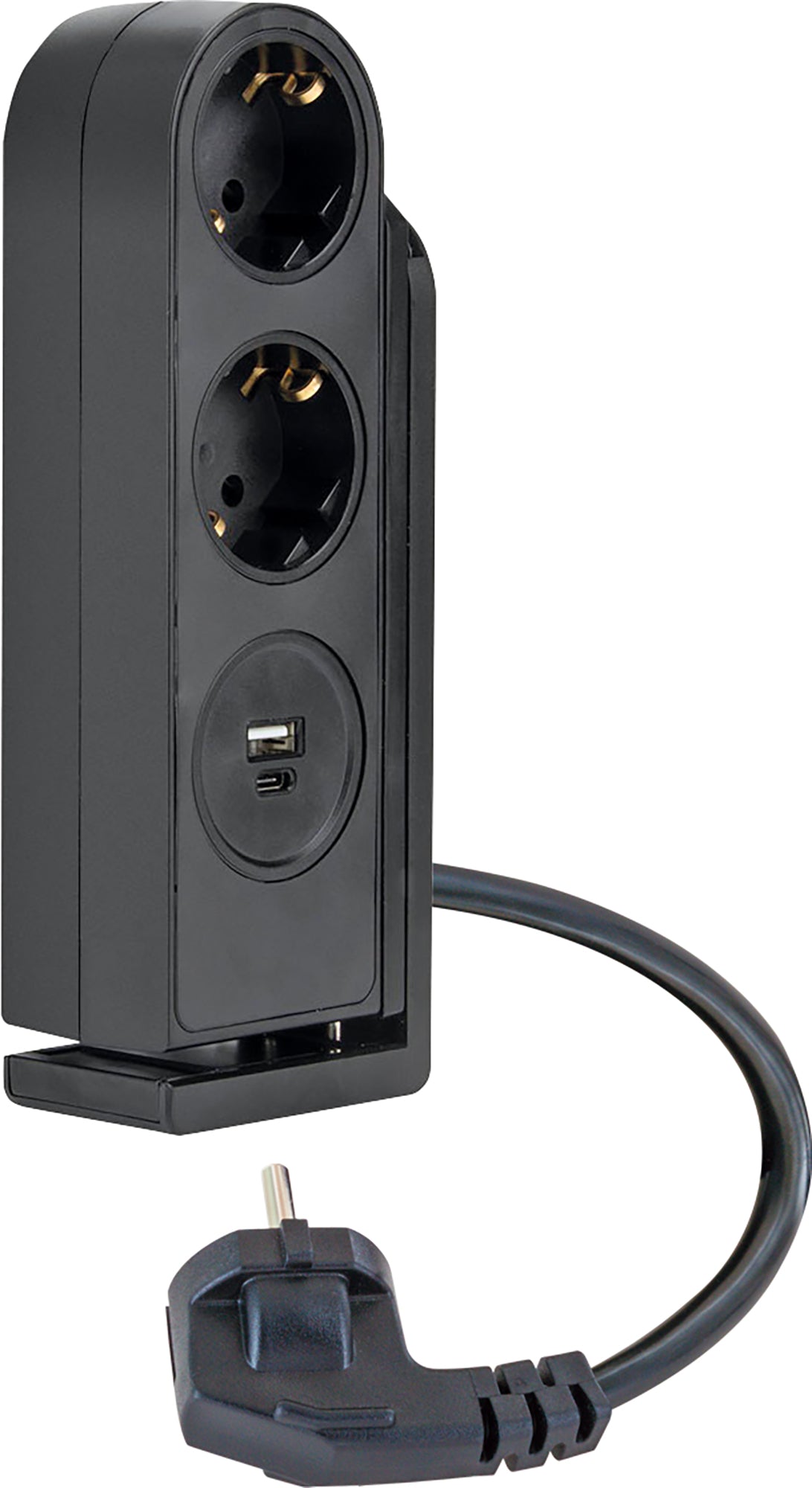 Tischsteckdose 2fach mit USB-C/A Anschluss
