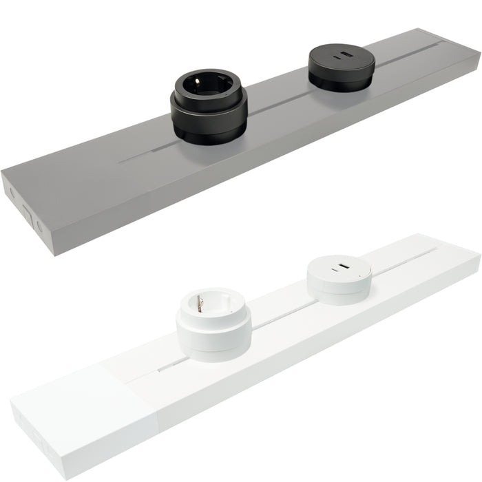 Steckdosen-/USB-Adapter für Stromschienen