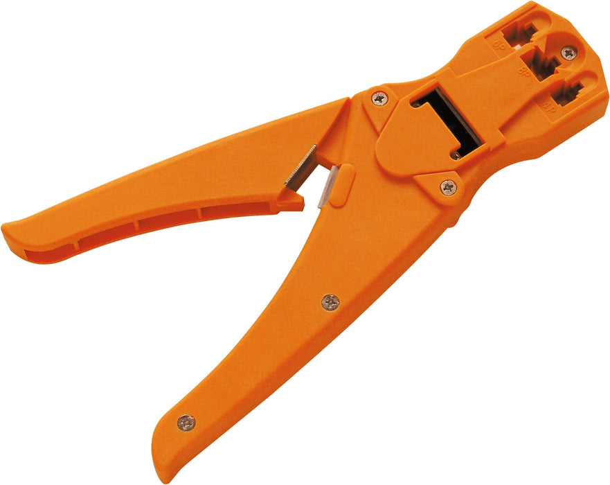 Crimpzange für RJ45- oder RJ11-Stecker
