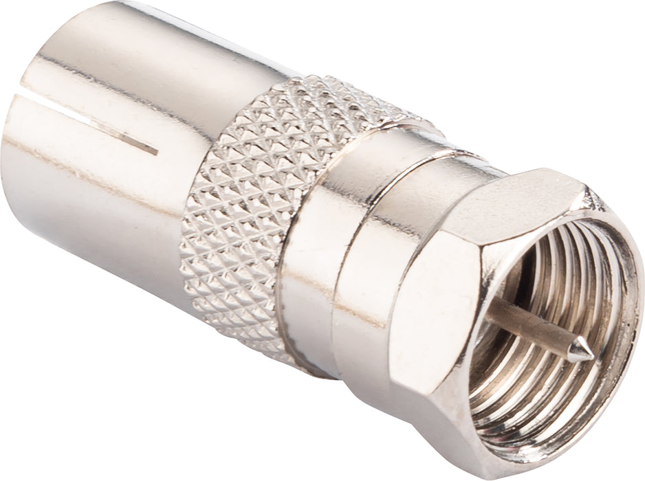 Adapter F-Stecker auf IEC-Buchse