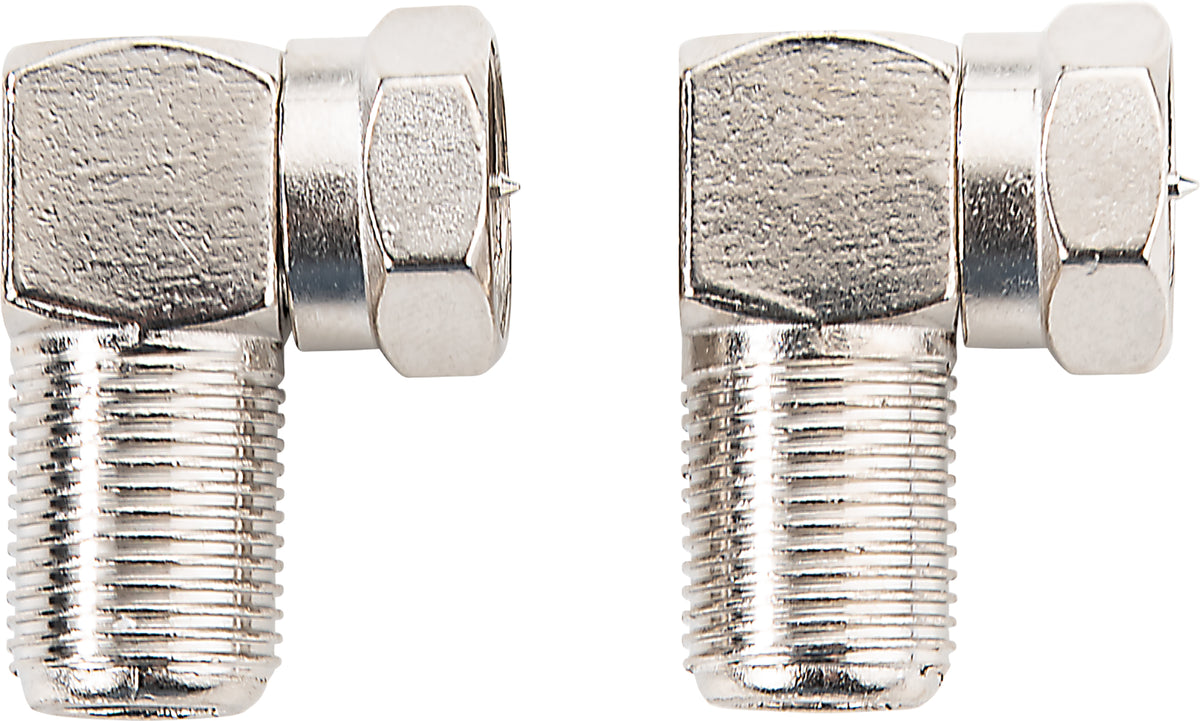 F-Winkeladapter Stecker auf Buchse 2er Set