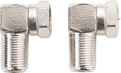 F-Winkeladapter Stecker auf Buchse 2er Set