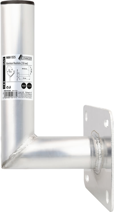Wandhalter Aluminium Chromoptik 15 cm