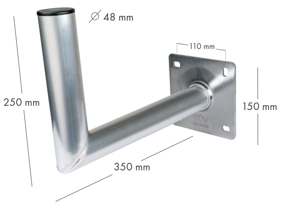 Wandhalter Aluminium 35 cm