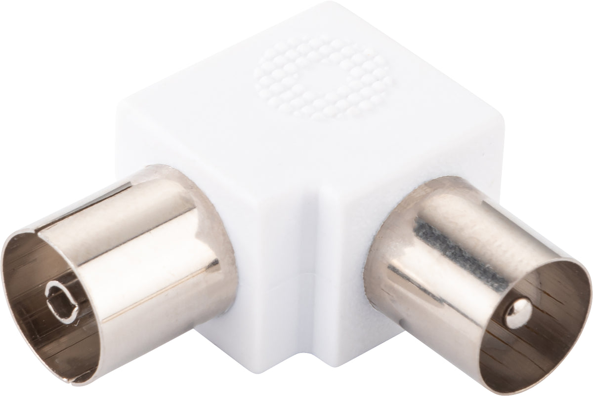 Winkeladapter IEC-Stecker auf -Buchse