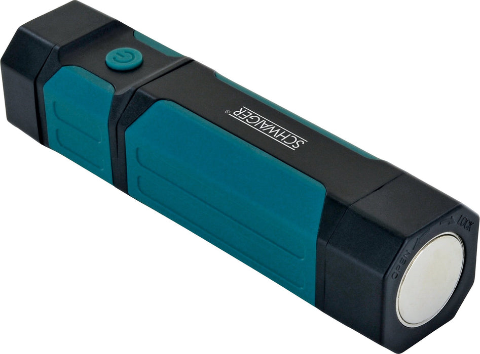 Arbeitsleuchte mit ausziehbarem COB-LED Strahler und Taschenlampe