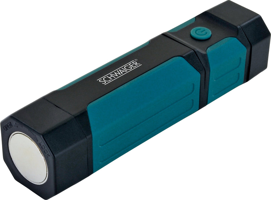 Arbeitsleuchte mit ausziehbarem COB-LED Strahler und Taschenlampe