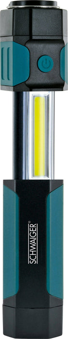 Arbeitsleuchte mit ausziehbarem COB-LED Strahler und Taschenlampe