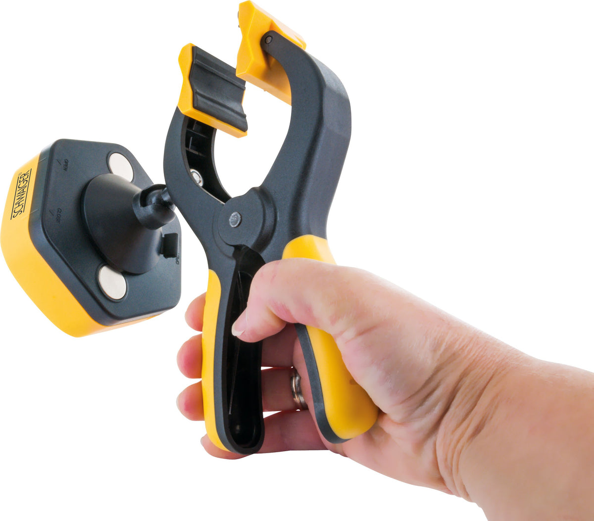 Arbeitsleuchte mit abnehmbarer Klammer