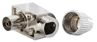 IEC angled socket