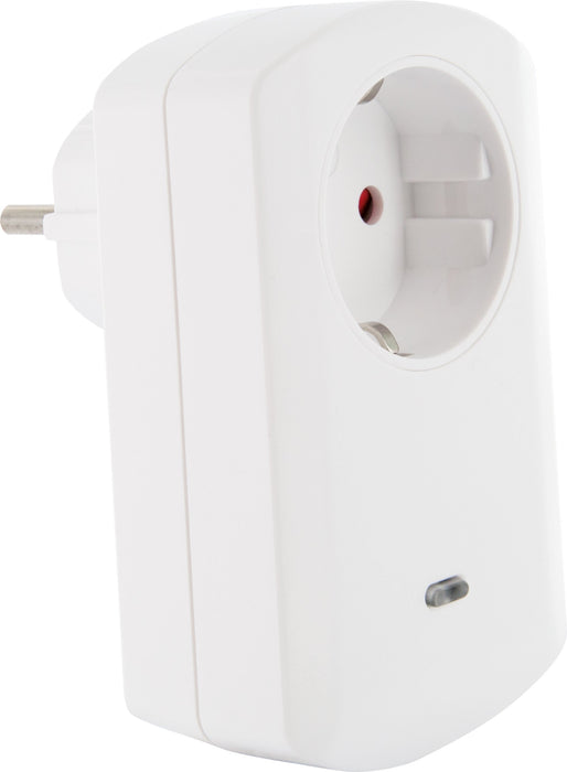 Steckdosenadapter Typ F fernsteuerbar mit Dimmfunktion