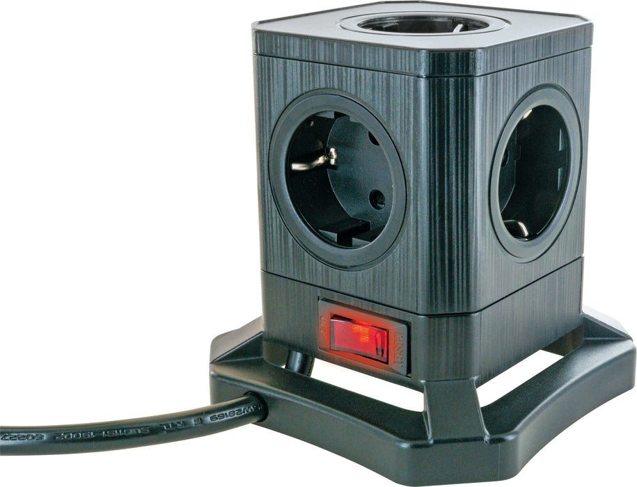 Ladeblock 5fach mit USB-C/A schaltbar