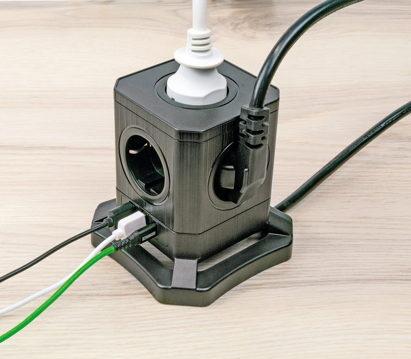 Ladeblock 5fach mit USB-C/A schaltbar