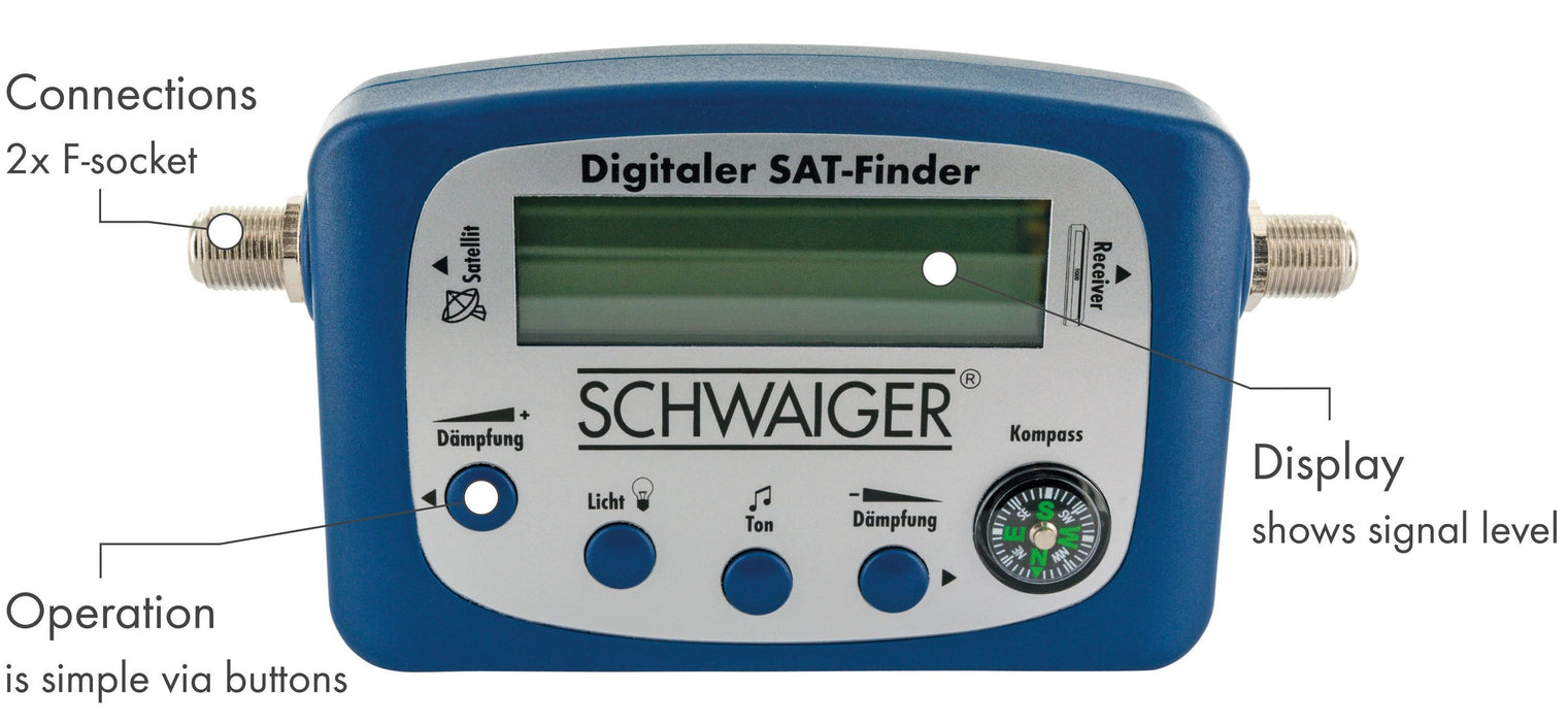 SAT-Finder mit LCD-Display